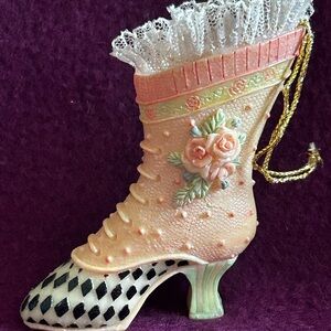 Vintage Style Decorative Boot Figurine